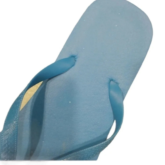 Plastic/Foam Blue Flip Flops - Picture 3 of 3